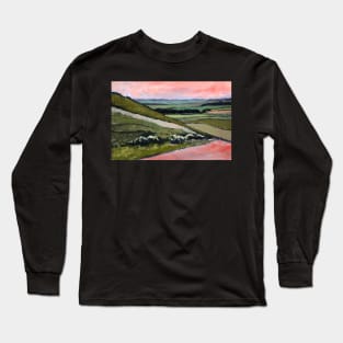 Impressionist Landscape ~oil sketch Long Sleeve T-Shirt